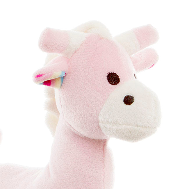 Baby Girl Gift Bundle – Plush Rattle &amp; 2-Pack Romper Set