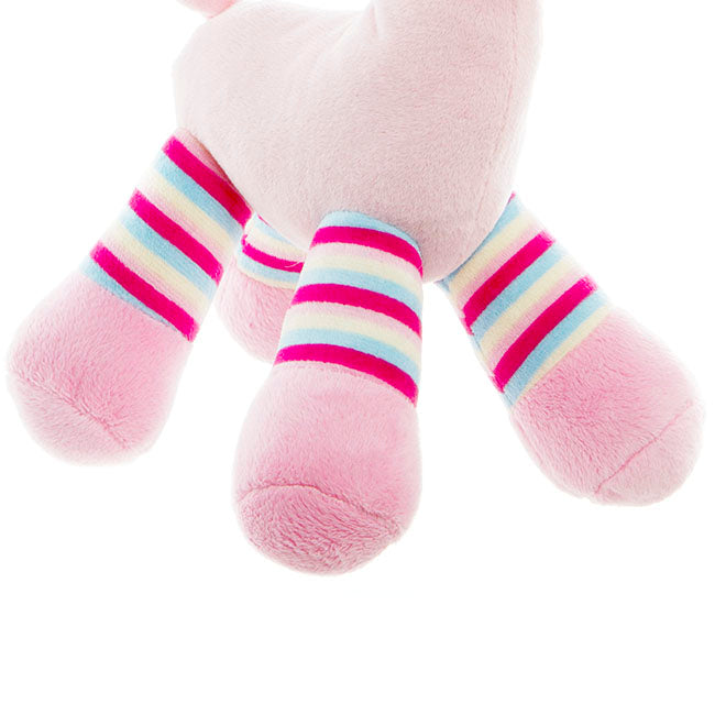 Baby Girl Gift Bundle – Plush Rattle &amp; 2-Pack Romper Set