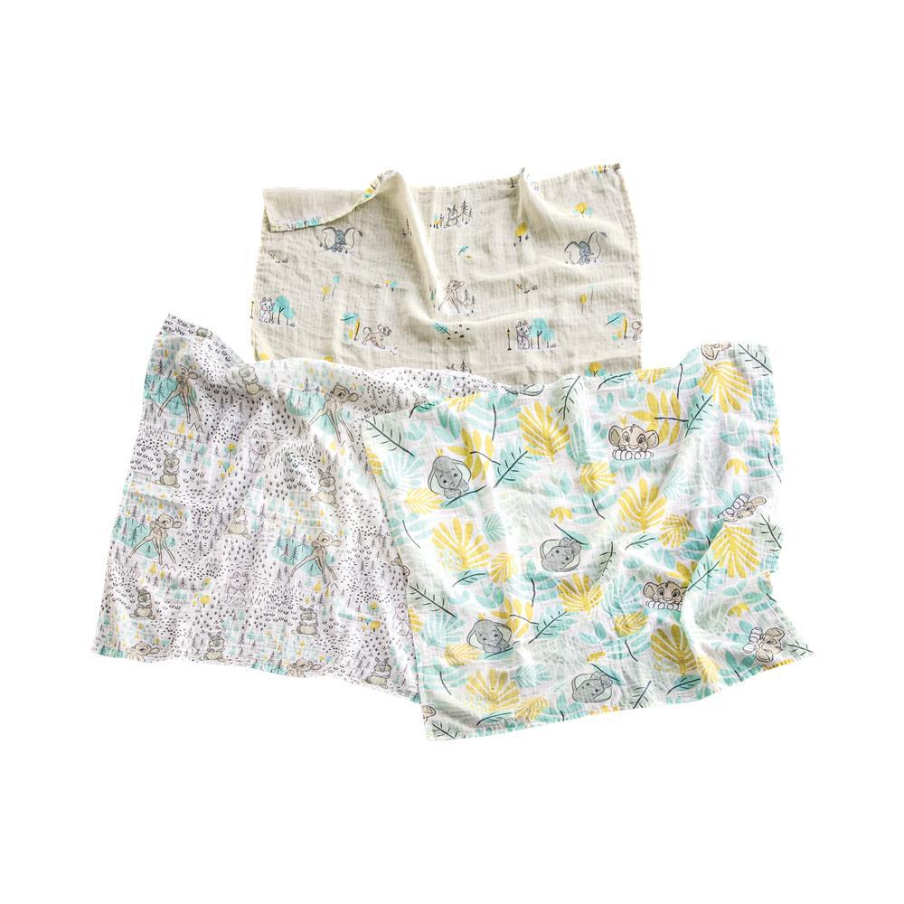 Disney Baby Muslin Squares Set of 3 by Demdaco