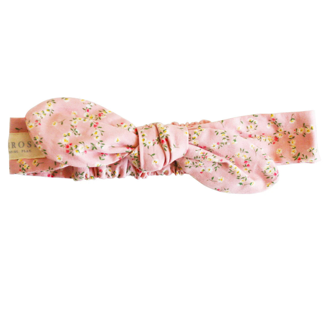 Adjustable Floral Head Bow With Posy Heart Print by Alimrose