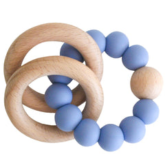 Beechwood Teether Ring Set - Blue by Alimrose