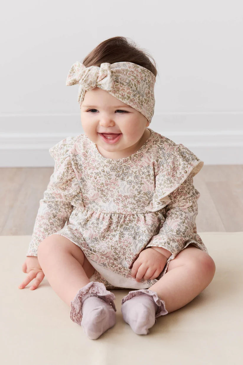 Organic Cotton Vivienne Playsuit - April Glacier by Jamie Kay