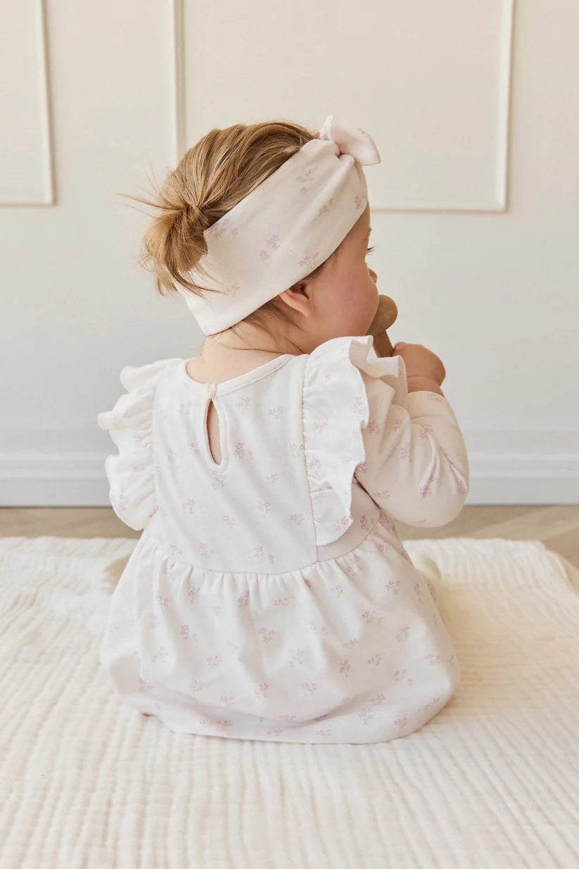 Organic Cotton Vivienne Playsuit - Pauline Pink by Jamie Kay
