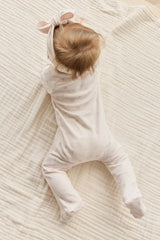 Organic Cotton Melanie Romper - Pauline Pink by Jamie Kay