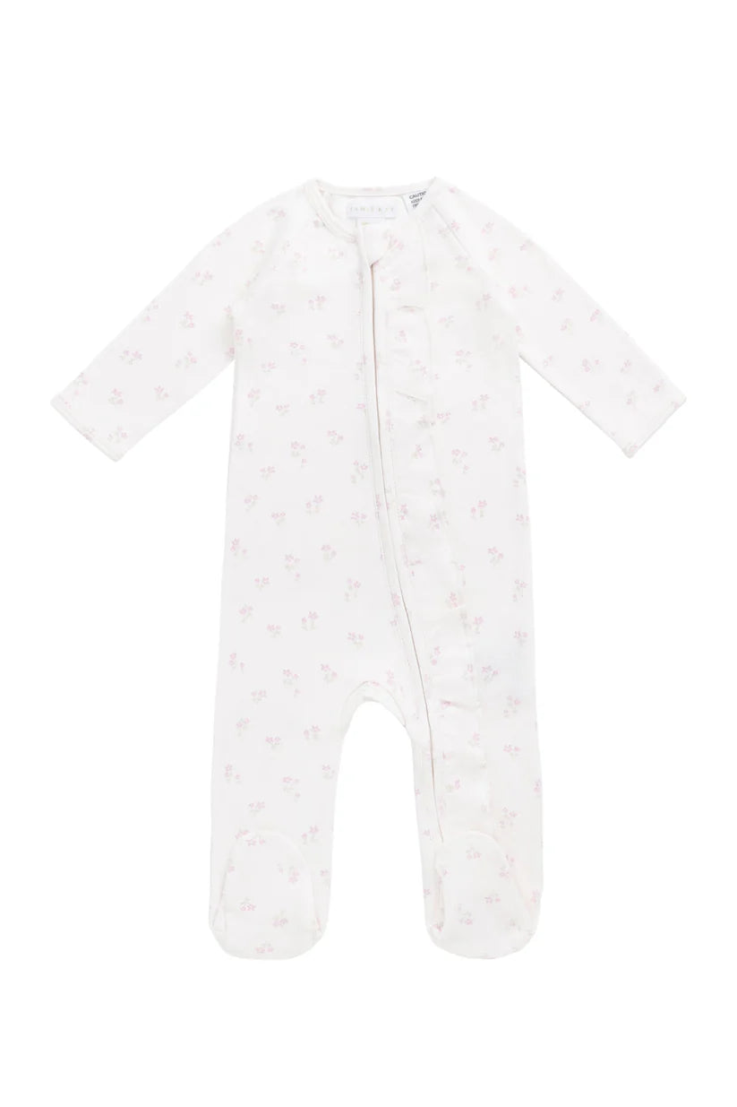 Organic Cotton Melanie Romper - Pauline Pink by Jamie Kay