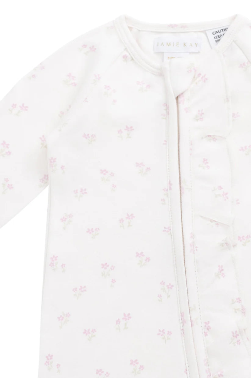 Organic Cotton Melanie Romper - Pauline Pink by Jamie Kay