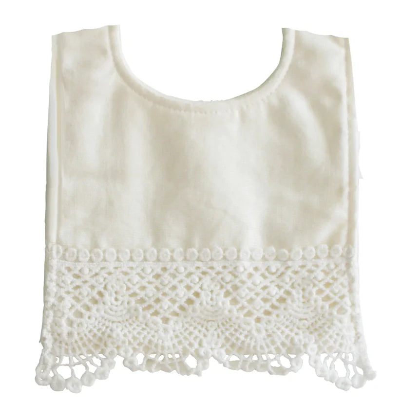 Erin Bib Ivory Linen - By Alimrose