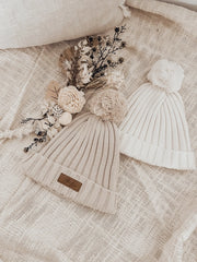 Ribbed Beanie - Honey Milk By Little B's Nursery