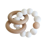 Beechwood Teether Rings Set - Milk by Alimrose