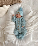 Ribbed Beanie - Blue By Little B's Nursery