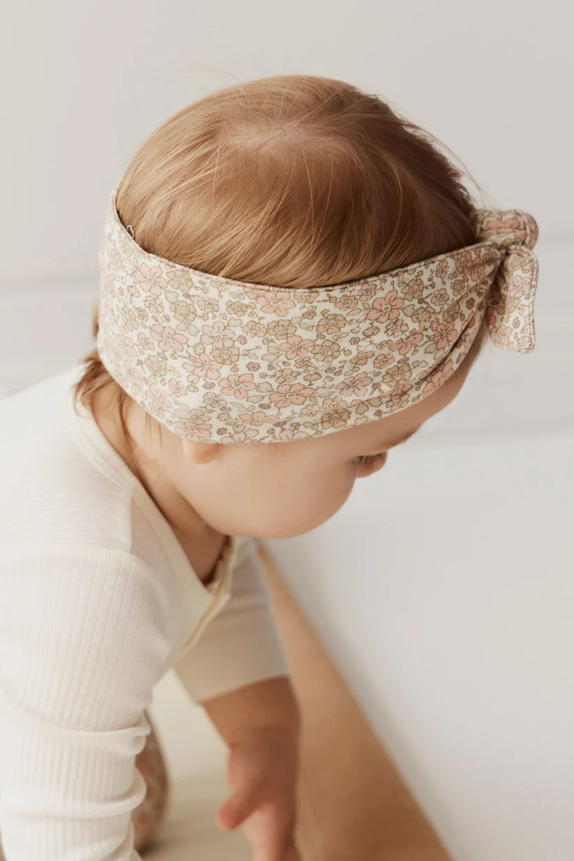 Organic Cotton Headband - Chloe Egret by Jamie Kay