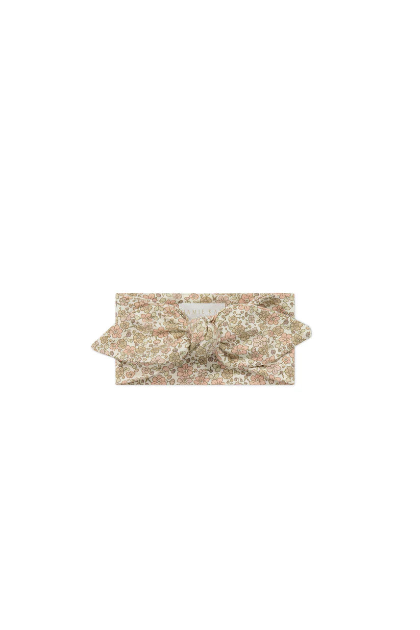 Organic Cotton Headband - Chloe Egret by Jamie Kay