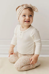 Organic Cotton Headband - Chloe Egret by Jamie Kay