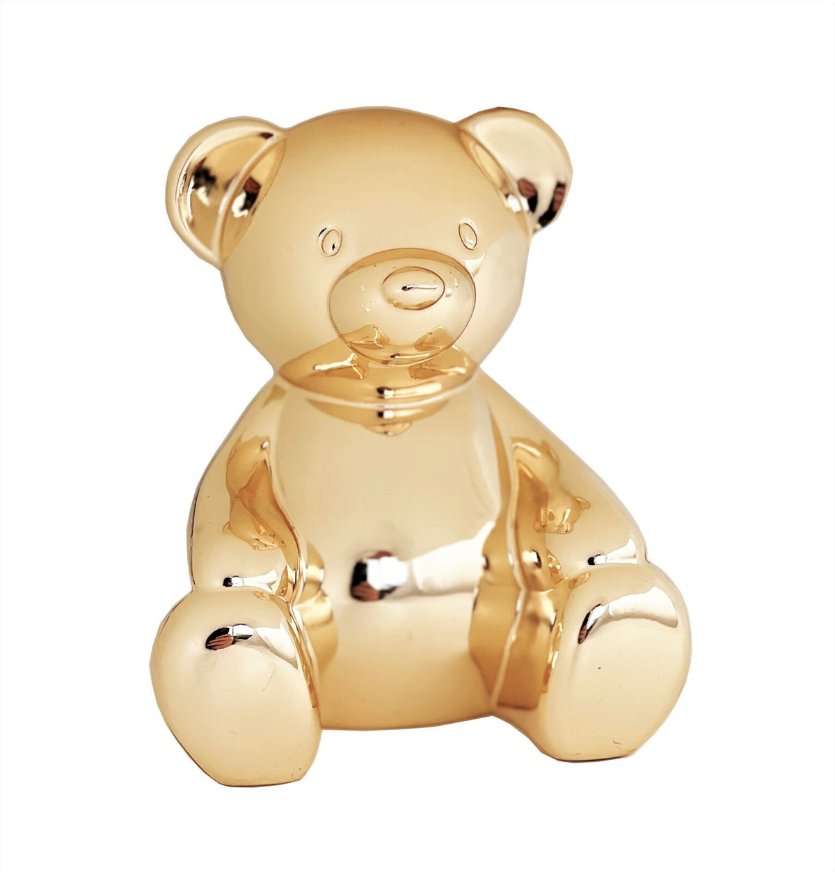 Money Bank Edward Bear Gold Toned - Russell Collection