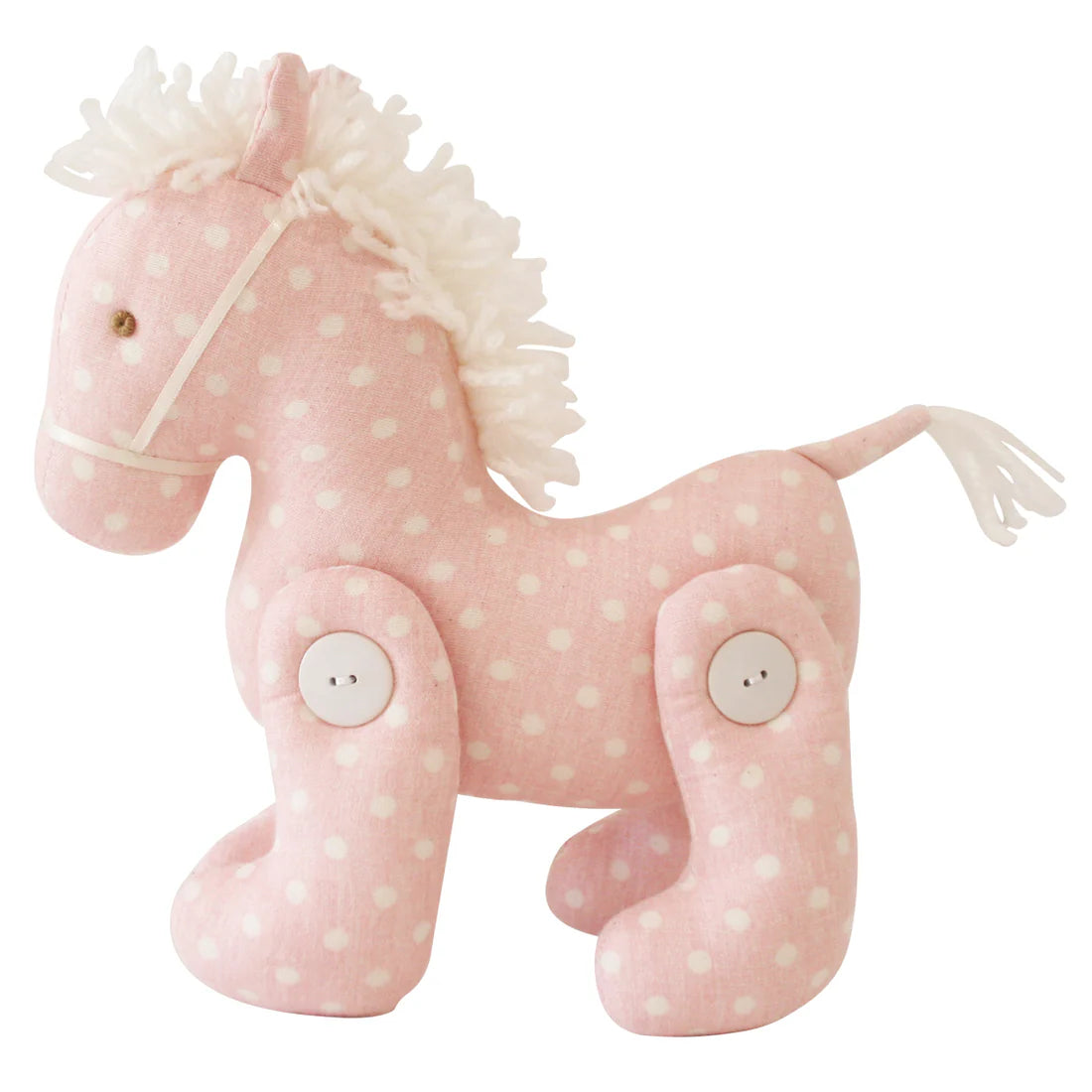 Jointed Pony Pink & White Spot by Alimrose