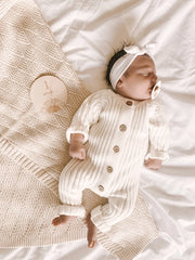 Ribbed Romper - Milk By Little B's Nursery