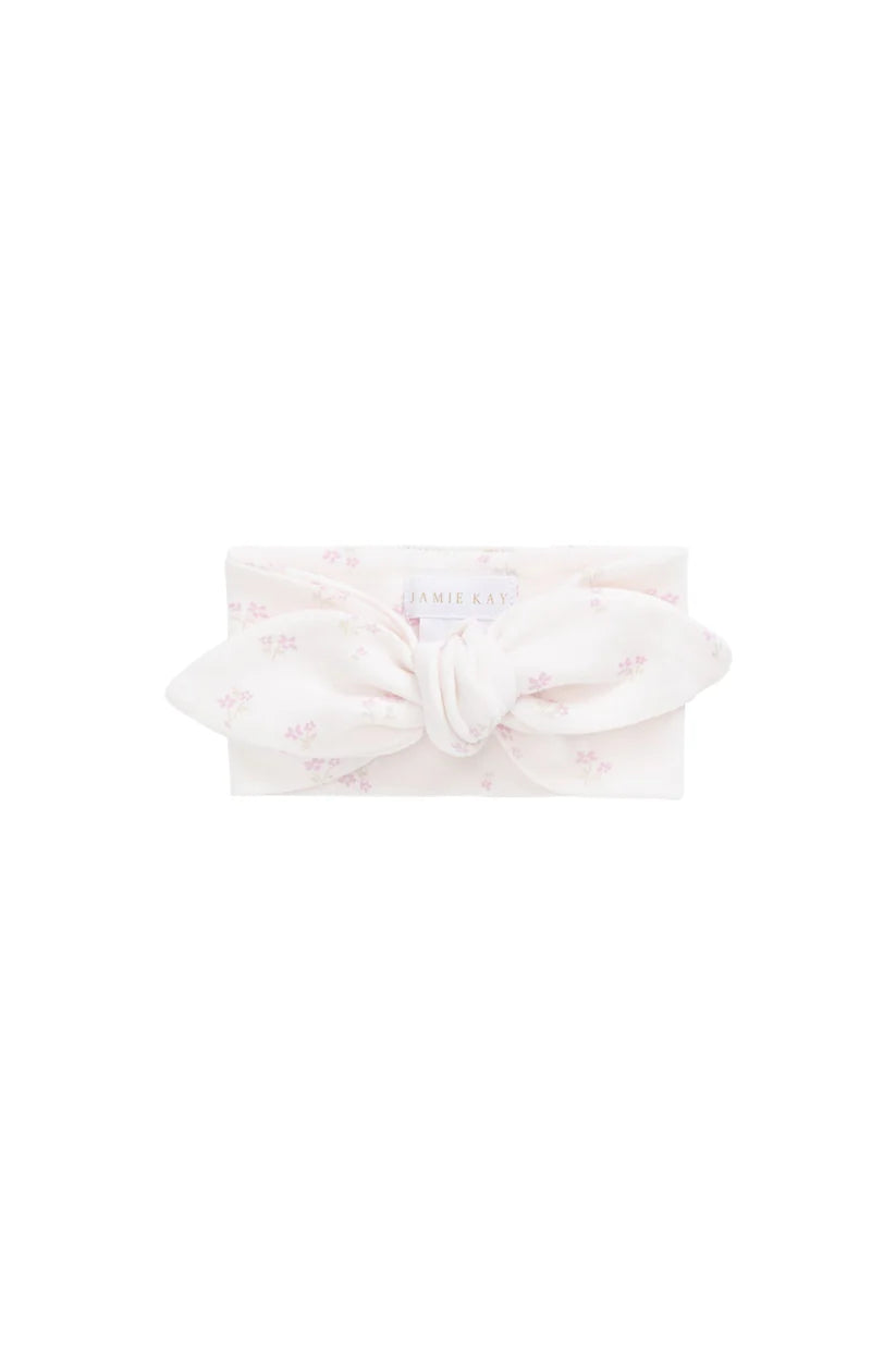 Organic Cotton Headband - Pauline Pink by Jamie Kay