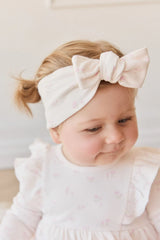 Organic Cotton Headband - Pauline Pink by Jamie Kay