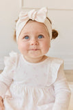 Organic Cotton Headband - Pauline Pink by Jamie Kay