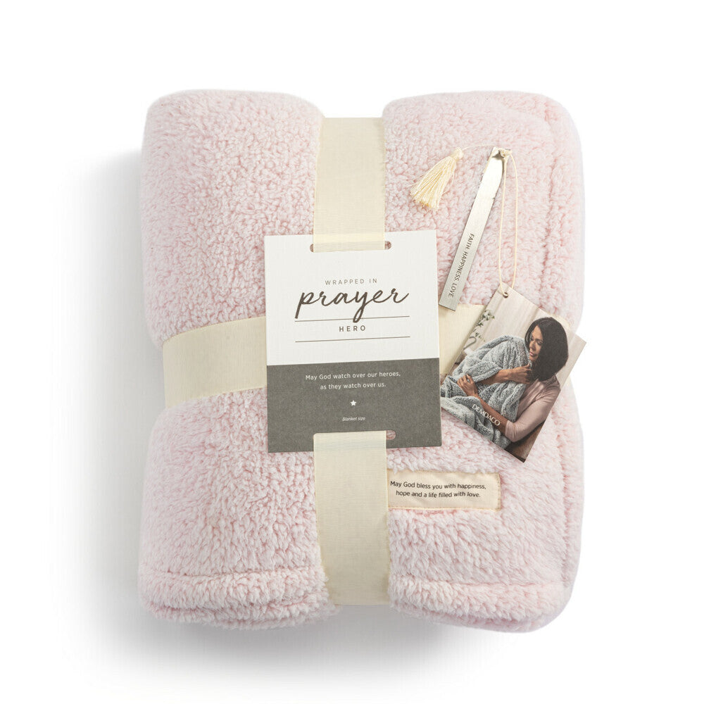 Blush Wrapped In Prayer Blanket by Demdaco