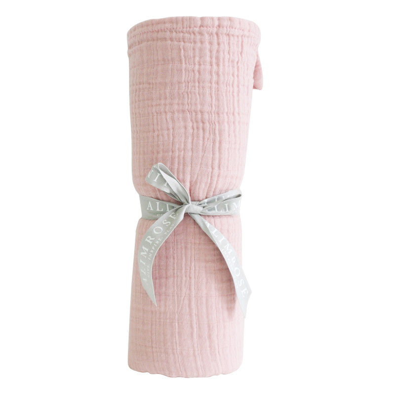 Muslin Swaddle Rosewater by Alimrose