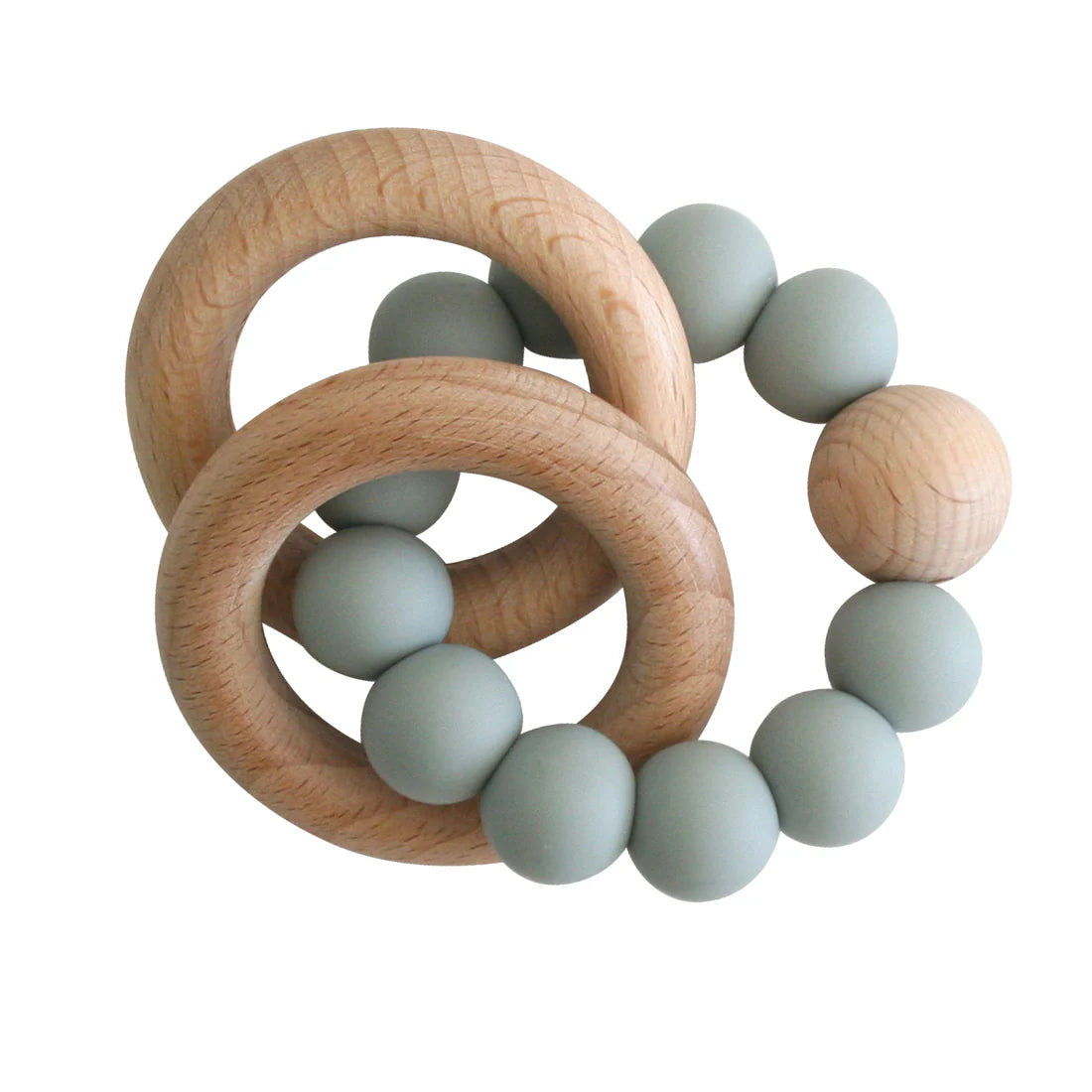 Beechwood Teether Rings Set - Sage by Alimrose