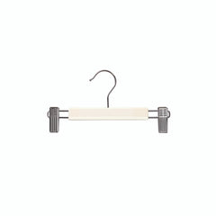 Baby White Wooden Clothes Hanger With Adjustable Clips