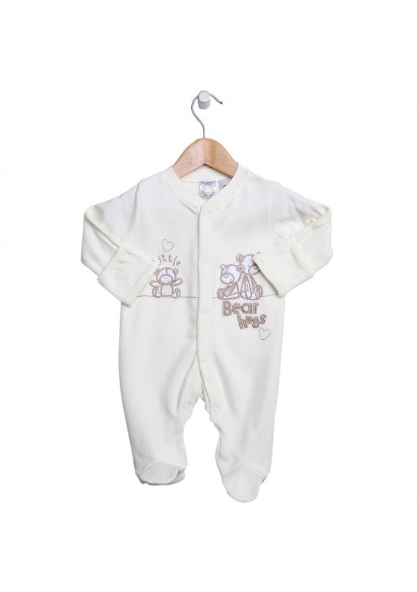 Little Bear Hugs 2 Piece Long Sleeve Cotton Romper - Blanket Babies