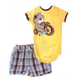 Bear Onesie and Shorts by Baby Rebels - Blanket Babies