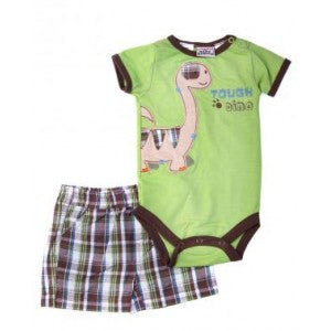 Baby Dinosaur Onesie and Shorts - Blanket Babies