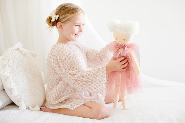 Ava Angel Doll 48cm Blush Silver **Pre Order. Arriving End November - Blanket Babies