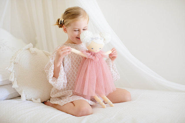 Ava Angel Doll 48cm Blush Silver **Pre Order. Arriving End November - Blanket Babies