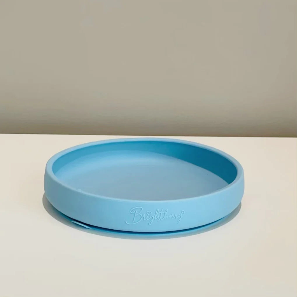 Blue Easy-Scooping Suction Plate by Bright Berry - Blanket Babies