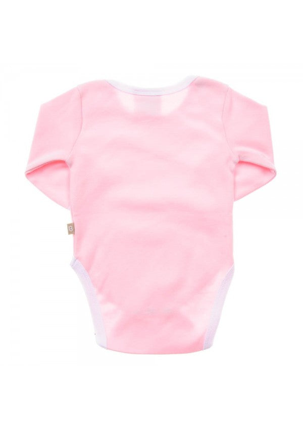 Babyushka Organic Essentials Long Sleeve Pink Romper - Blanket Babies