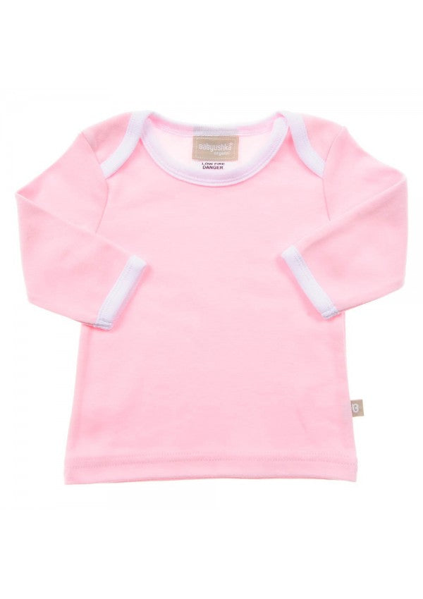 Babyushka Organic Essentials Long Sleeve Pink Top - Blanket Babies