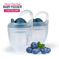 Baby Silicone Fresh Food Feeders - Set of Two by Bright Berry - Blanket Babies