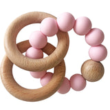 Beechwood Teether Rings Set - Rosewater - Blanket Babies