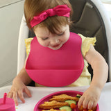 Sage Soft Silicone Bib for Baby & Toddler by Bright Berry - Blanket Babies