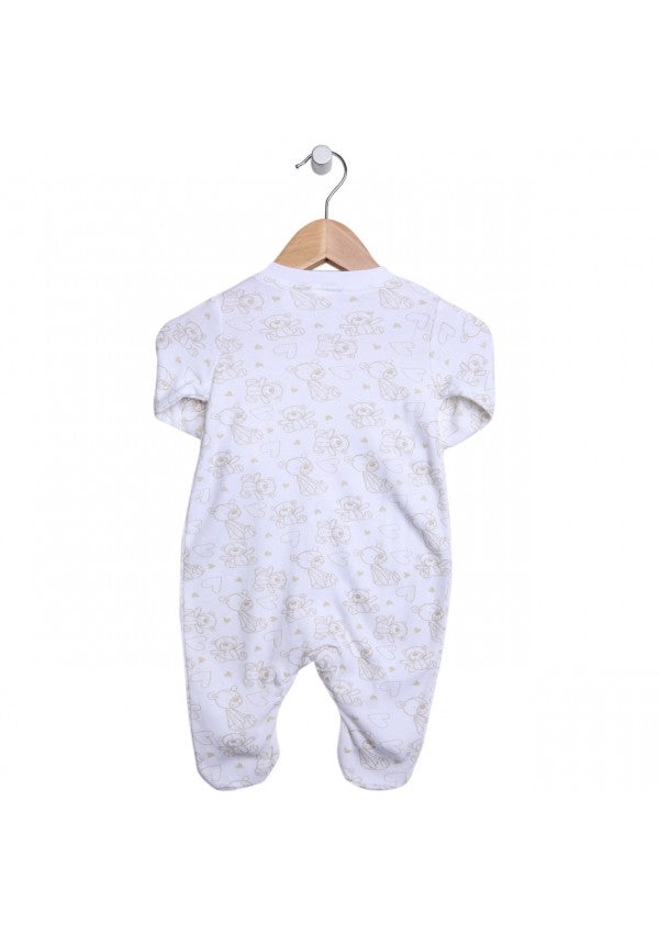 Little Bear Hugs 2 Piece Long Sleeve Cotton Romper - Blanket Babies