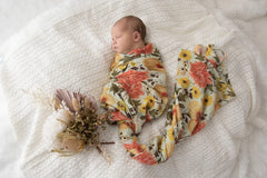 Organic Bamboo Swaddle - Adaline - Blanket Babies