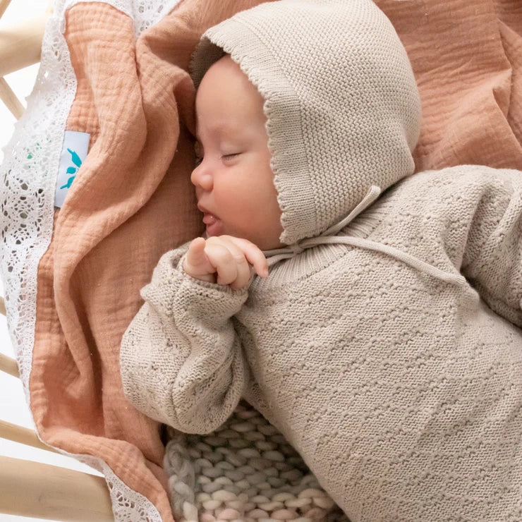 Organic Knit Bonnet - Frankie - Blanket Babies