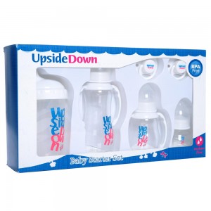 Upside Down Bottle Starter Set - White - Blanket Babies