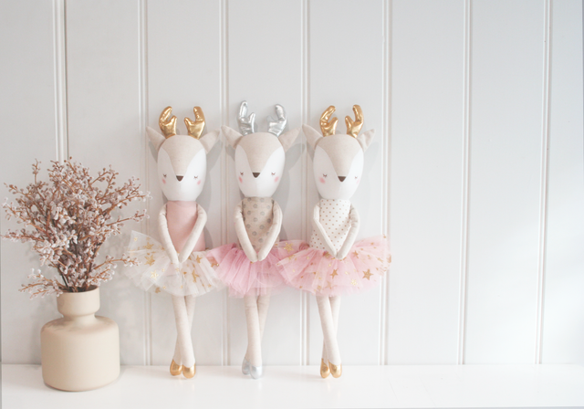 Ballerina Reindeer 43cm by Alimrose - Blanket Babies