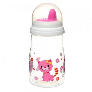 Hard Spout Pink Kitty Spill-Proof Sippy Cup - Blanket Babies