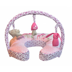 COMFORT & HARMONY: Deluxe Mombo Pillow - Fairytale Dream (with removable Toy Bar) - Blanket Babies