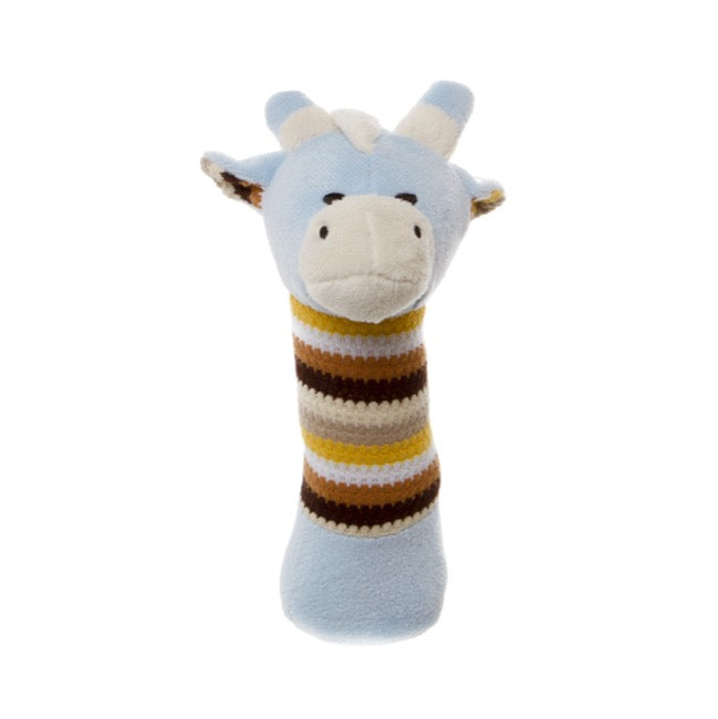 Thomas Giraffe Hand Rattle Blue - Blanket Babies