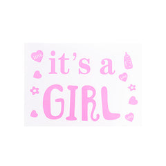 Sticker It's a Girl Pack in Baby Pink - Blanket Babies