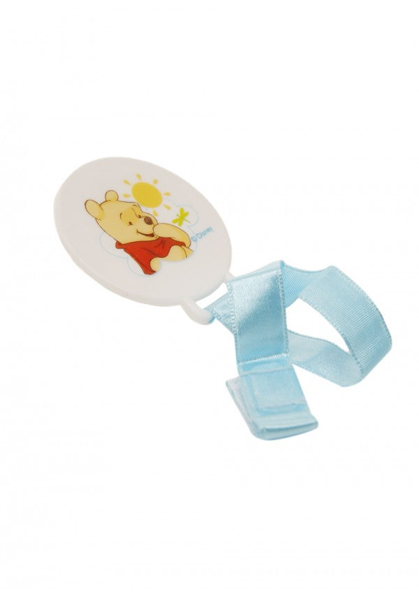 Disney Winnie The Pooh Blue Pacifier Holder - Blanket Babies