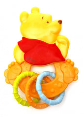 Disney Winnie the Pooh Orange Rattle Teether - Blanket Babies