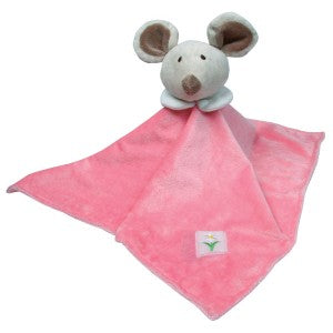 Mouse Cuddle Rug - Pink - Blanket Babies